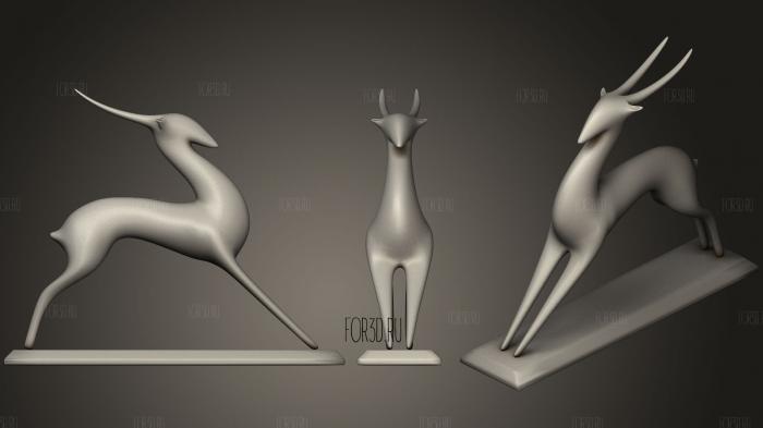 Antelope Sculpture 3d stl модель для ЧПУ